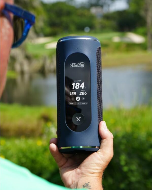 Blue Tees Golf Player+ GPS Speaker with Touch Screen Display - Image 3