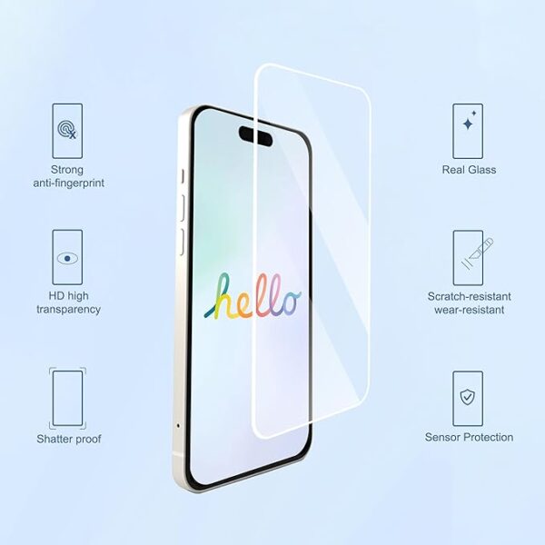 Ailun 3 Pack Screen Protector for iPhone 16 Pro Max - Image 2