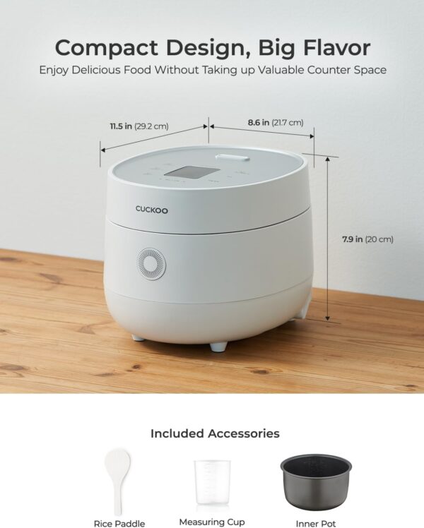 CUCKOO Rice Cooker 3 Cup Uncooked / 6 Cup Cooked - Image 7