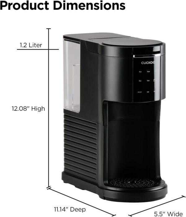 CUCKOO Single Serve Coffee Maker for K-Cup Ground Beans & Loose-Leaf Tea - Image 2