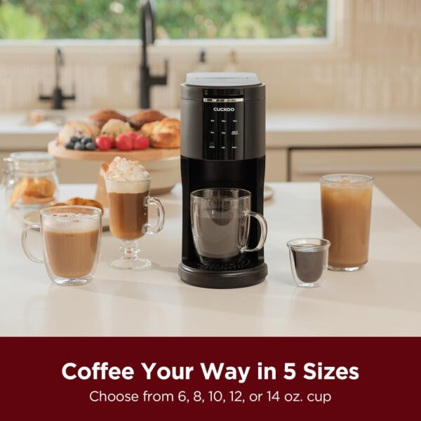 CUCKOO Single Serve Coffee Maker for K-Cup Ground Beans & Loose-Leaf Tea - Image 4