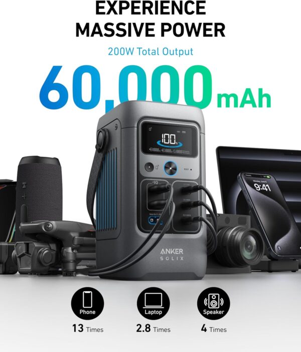 Anker SOLIX C200 DC Power Bank Station (60,000mAh) - Image 3