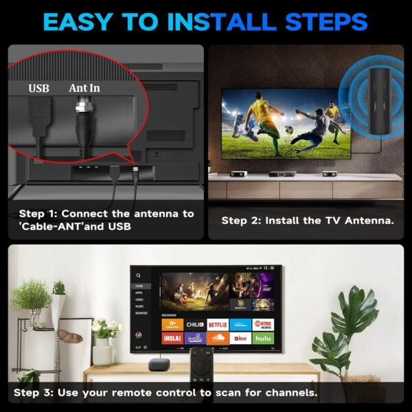 1800+ Miles Range Antenna for Smart TV - Image 4