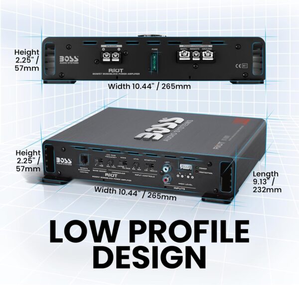 BOSS Audio Systems R1100M Monoblock Car Amplifier - Image 3